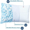 thumbnail image 4 of Memory Foam Pillows King Size Set of 2,Luxury Gel Cooling Bed Pillows 2 Pack for Stomach Back Side Sleeper,King Size Pillows Adjustable Washable Removable Cover,with Extra Fill, 4 of 7