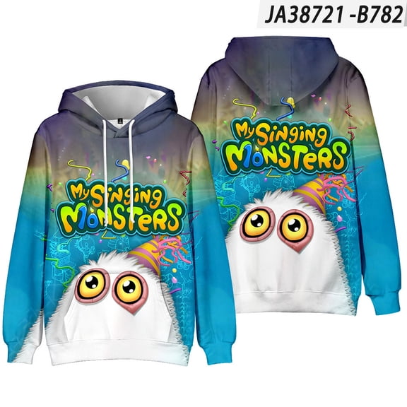 Kids My Singing Monsters Hoodie Boys My Singing Monsters Figure Printed Sweatshirt