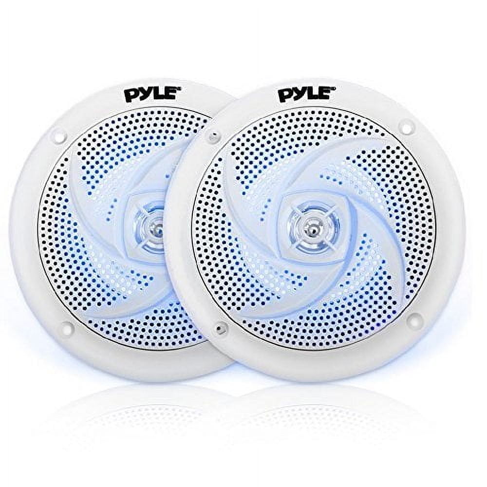 6.5" Marine Speakers With LED Lights – IP67 Waterproof, 300W Peak, For Boat & Outdoor