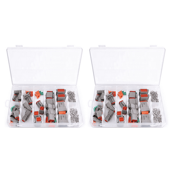 Electrical Plug, 2 Sets 2 3 4 6 8 12 Pin for Deutsch DT Connector Assortment Kit