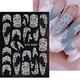 thumbnail image 3 of French Nail Art Sticker Decals 5D Embossed French Pattern Roses White Nail Art Accessories Self-Adhesive Nail Art Supplies Decoration Retro Classic Ac, 3 of 4