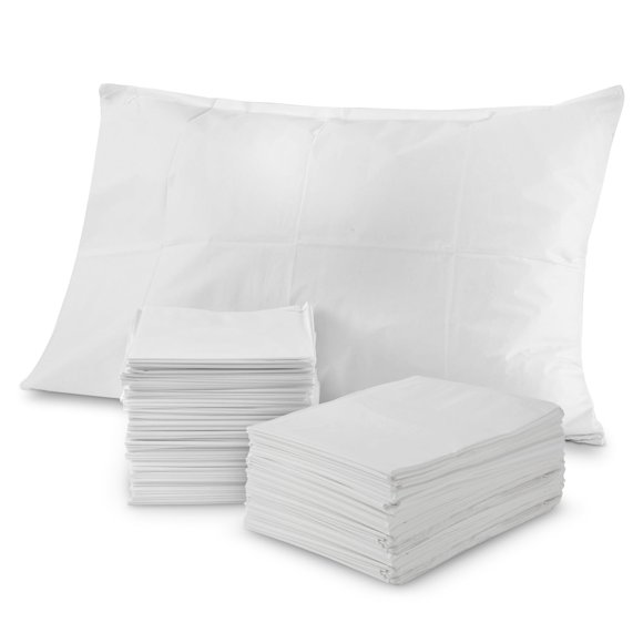 Fundas de almohada desechables Stock Your Home, 100 unidades