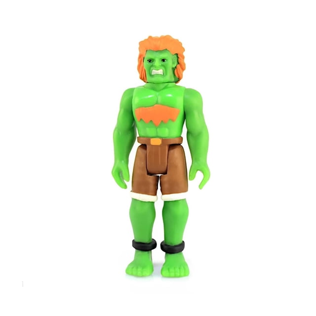 Figura de acción Street Fighter 2 Blanka que brilla en la oscuridad, 9,5 cm
