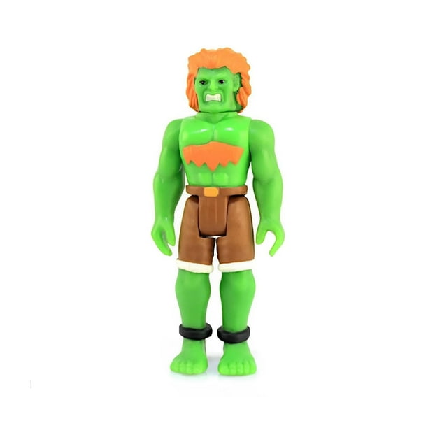 Figura de acción Street Fighter 2 Blanka que brilla en la oscuridad, 9,5 cm