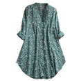 thumbnail image 1 of Sexy Dance Moda Casual Tee Tops para Mujer Boho Floral Impreso Oversize Túnica Blusa Top Frente Ropa de Ocio, 1 of 1