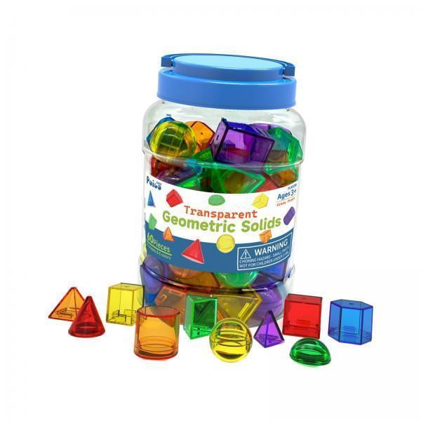 Sólidos geométricos,Bloques de patrones translúcidos sólidos geométricos,Juguetes educativos Bloques de formas geométricas,Clasificación de bloques de construcción de colores