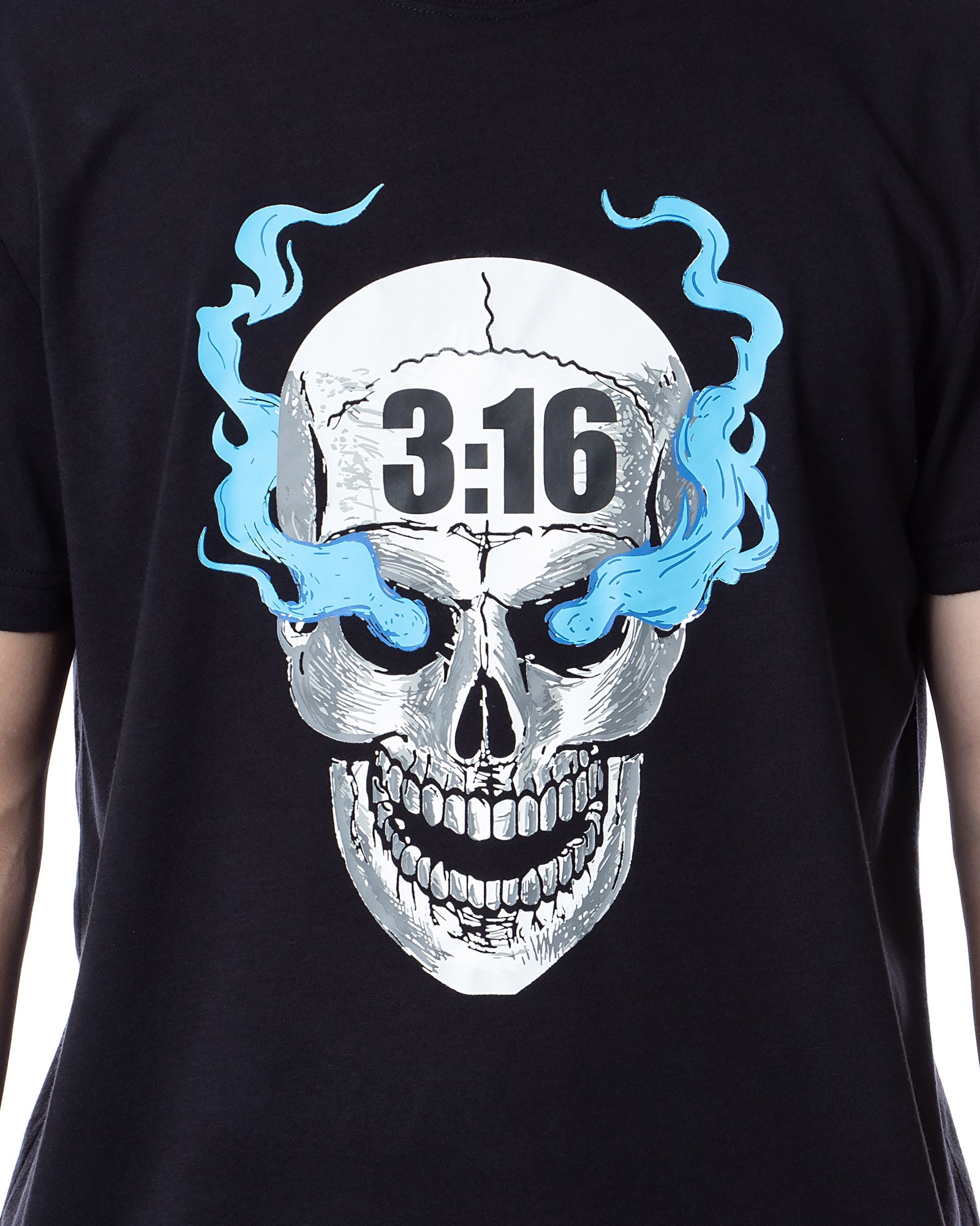 Stone Cold Steve Austin 3:16 Smoking Skull Mens T-shirt