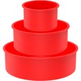 thumbnail image 3 of 3Pcs Moule à Gâteau Rond en Silicone Moules à Gâteau en Silicone Rond Antiadhésif de Qualité Alimentaire Moule à Gâteau en Silicone Rond Moule à Gâteau en Silicone Résistant à la Chaleur Facile à Libérer Moule à Gâteau en Silicone pour la Cuisson des Gâteaux, 3 of 5