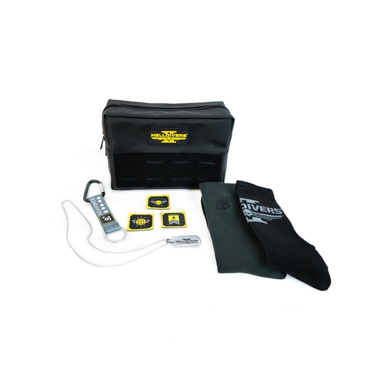 PlayStation Helldivers, Dopp Kit with 2 Pack Knit Crew Socks, Dog