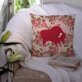 thumbnail image 3 of Buffalo Shabby Chic Pink Roses  Fabric Decorative Pillow, 3 of 4