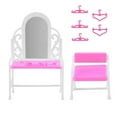 thumbnail image 4 of for Barbie Doll Princess Bedroom Dollhouse Furniture Bed Sofa Accessories Playset Kids Gift,Pink, 4 of 10