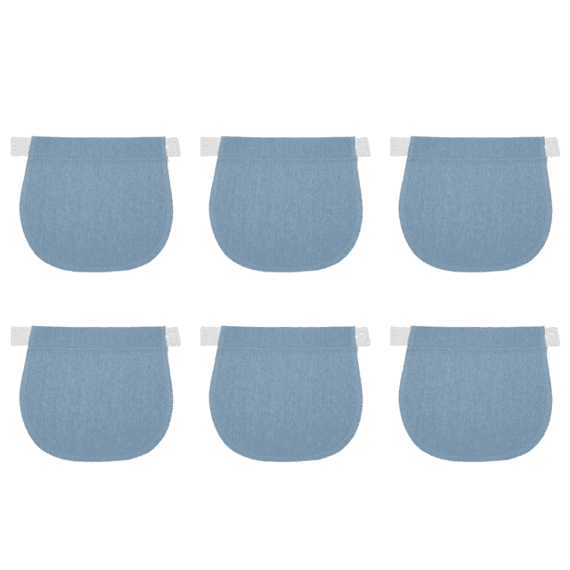 Embarazo Elástico Ajustable Pantalones Botón Extender (Azul