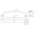 thumbnail image 2 of Richelieu 51278128BORB 5" Center To Center Handle Cabinet Pull From The Expression, 2 of 2