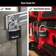 thumbnail image 3 of Candado con llave Master Lock 141Q de aluminio cubierto, paquete de 4, 3 of 7