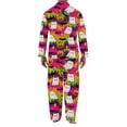thumbnail image 4 of Dwelliawo Pink Ghost Halloween Pajama Set Stars Pjs Sets for Men Soft Button Sleep Wear Set Red S, 4 of 4