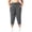 #04 Dark Gray 【Mix & Match: Stock Up on Your Favorite Colors】, variant on Women's Plus Size Solid Color Elastic Waist Sports Cropped Pants with Pockets, Soft Stretch Body Shaping Flattering Fit, Mid Waisted Tummy Control Lightweight | TruBelle,Brown 3XL