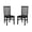Black, variant on Linon Talley Dining Chair, Set of 2, Navy