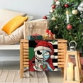 thumbnail image 5 of Christmas Jack Table Runner, Xmas Holiday Sally Kitchen Dining Table Decor, Winter Stripes Patch Burlap Home Decoration Indoor Outdoor Party Supply 13 x 36 Inches, 5 of 6