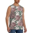 thumbnail image 2 of Daiia Rose Flowers Printed Men's Tank Tops,Casual Soft Sleeveless Gym Muscle Shirts Bodybuilding Tee-XX-Large, 2 of 8