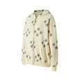 thumbnail image 2 of Biekopu Women Long Sleeve Hoodie Jacket, Over-Size Style Star Pattern Vintage Streetwear Zipper Down Clothes, 2 of 9