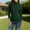 Green, variant on Womens Tops Fashion Solid Color T-Shirt Turtleneck 3/4 Sleeve Slim Blouse Tops Summer T-Shirt Yellow 2XL