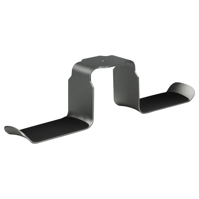 Soporte para auriculares Soporte para auriculares Gancho para colgar Escritorio Mesita de noche Aleación de aluminio Estante para colgar, Almohadilla de silicona, Gris Sweethay EL001441-03
