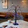 thumbnail image 5 of Lighted Halloween Tree with Orange Purple LED Lights, Artificial Decorative Tree with Spiders Cobweb for Indoor Outdoor Home Christmas Party Decor Battery or Plug In Powered, 5 of 8