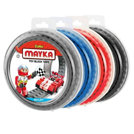 - Mayka Toy Block Tape (4-pack) - 3.2 ft 2-stud