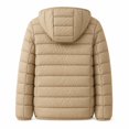 thumbnail image 3 of Women's Lightweight Hooded Puffer Jacket, Short Slim Fit Casual Winter Coat, 3 of 4