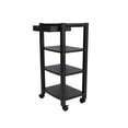 thumbnail image 7 of Mind Reader 4-Tier Adjustable Printer Stand with Wheels, Black, 7 of 7