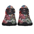 thumbnail image 5 of Cardinal Patriotic Shoes God Bless America Print Sneakers Lightweight Comfortable Running Shoes for Men Women Black Size 9, 5 of 7