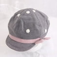 thumbnail image 2 of Uccdo Children Girls Retro Style Beret Caps Toddler Girl Autumn Bowknot Hats, 2-6T, 2 of 5