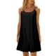thumbnail image 1 of Mini vestido camisola sin mangas y sin espalda para mujer, para la playa, de poliéster, con volantes en el dobladillo, para cubrir el bikini, para llevar en vacaciones y en fiestas en la piscina., 1 of 8