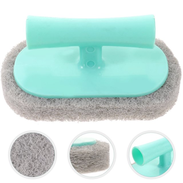 FENGGUIQU Cepillo De Limpieza Para Cocina Con Mango Beige Y Superficie Abrasiva Resistente