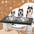 thumbnail image 2 of Bearwood Essentials Elevated Dog Feeder Bowls - Raised Dog Bowl Feeder with 2 Stainless Steel Bowls, 2 of 5