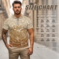 thumbnail image 6 of Yuyamidu Men Women Matching Golf Shirts USA 250th Anniversary Women Golf Shirts Golf Tank Top Sparkling Gold Tennis Shirt Activewear for Men Active Couple, Men's XL, 6 of 6