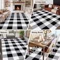 thumbnail image 5 of Vintage Farmhouse Area Rug 6x9 FT, Non Slip Living Room Throw Carpet, Black and White Checkered Washable Soft Large Floor Carpet Non-Shedding Rug for Bedroom Dining Room Play Room, 5 of 9