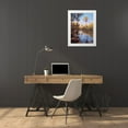 thumbnail image 3 of Moore, Larry 19x24 White Modern Wood Framed Museum Art Print Titled - Palms on Water II, 3 of 4