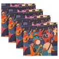thumbnail image 5 of Iauyy Satin Napkins Set of 4- Sunset Music Festival Art DIY Printing Decoration Cloth Napkin- Easy Care for Home/Party, 5 of 8