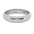 thumbnail image 3 of 5 mm 14K White Gold Wedding Band Plain Low Dome Style High Polished Band Ring, 3 of 3