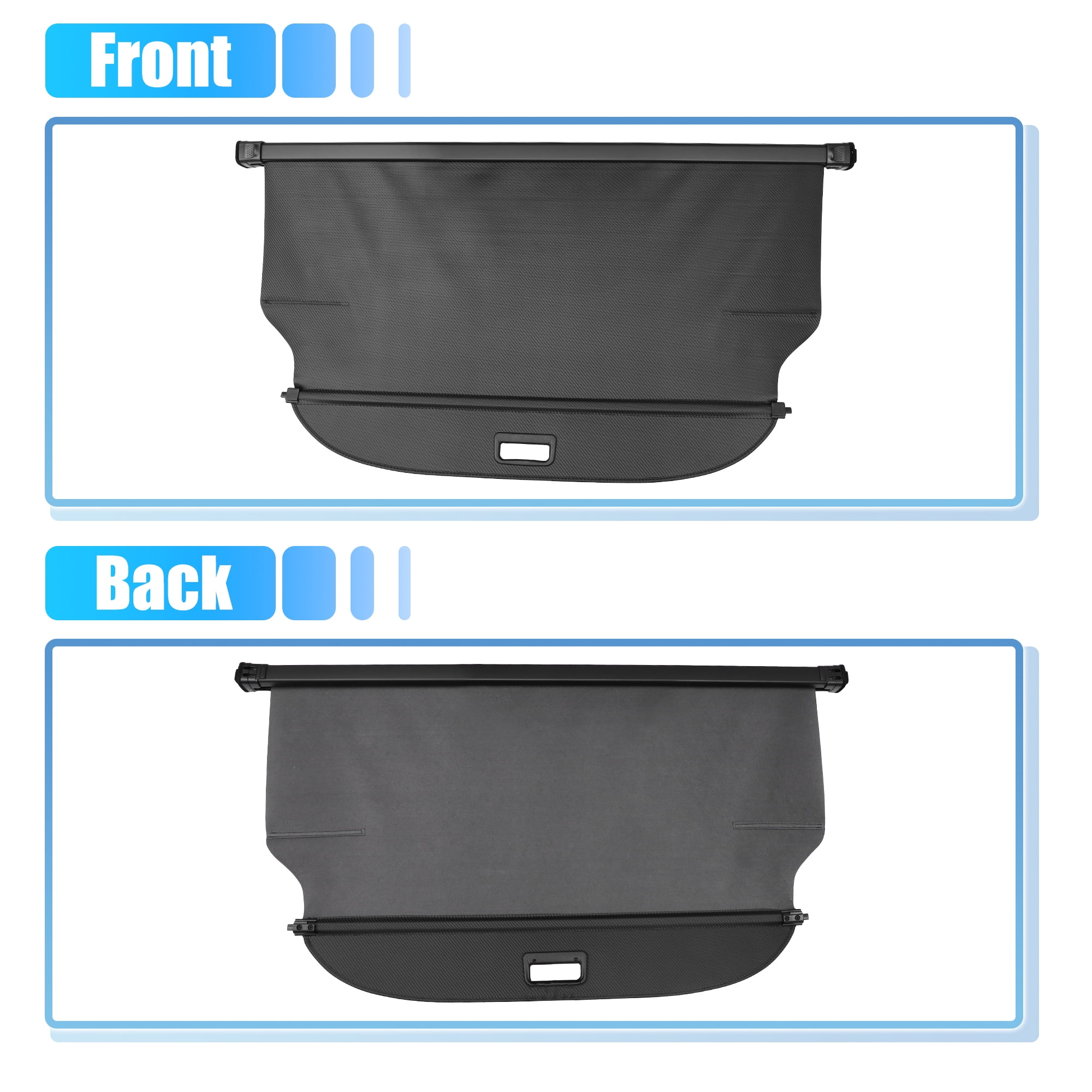 Unique Bargains Cargo Cover Rear Trunk Shield for Mitsubishi Eclipse Cross 2018-2023 Black