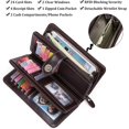 thumbnail image 4 of LAICAIW Women's Wallet Genuine Leather RFID Blocking Large Capacity Trifold Ladies Wallet, 4 of 6