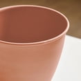 thumbnail image 5 of Bloem Arbor 12" Indoor Metal Cachepot - Decorative Planter with Powder-Coated Finish, Removable Drain Plug, Terra Cotta, 5 of 7