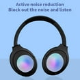 thumbnail image 6 of Foqnuq Wireless Bluetooth Headset with RGB Light, Noise Cancelling, Subwoofer, Adjustable Ear Cups, Compatible with Mobile, PC, Gaming, Music, 6 of 7