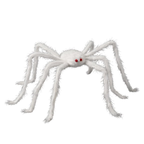 23.6 inch Halloween Spider Plush Toy, Color Block Soft Stuffed Tarantula Prop, Realistic Fuzzy Decoration for Haunted House Indoor Party Tabletop Display