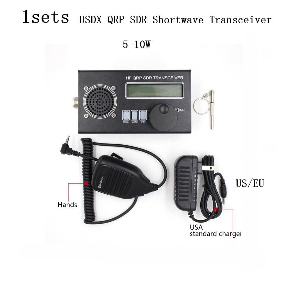 5-10W Usdx Usdr Hf Qrp Transceiver Ssb/Cw 8-Band +Microphone+Battery+Charger