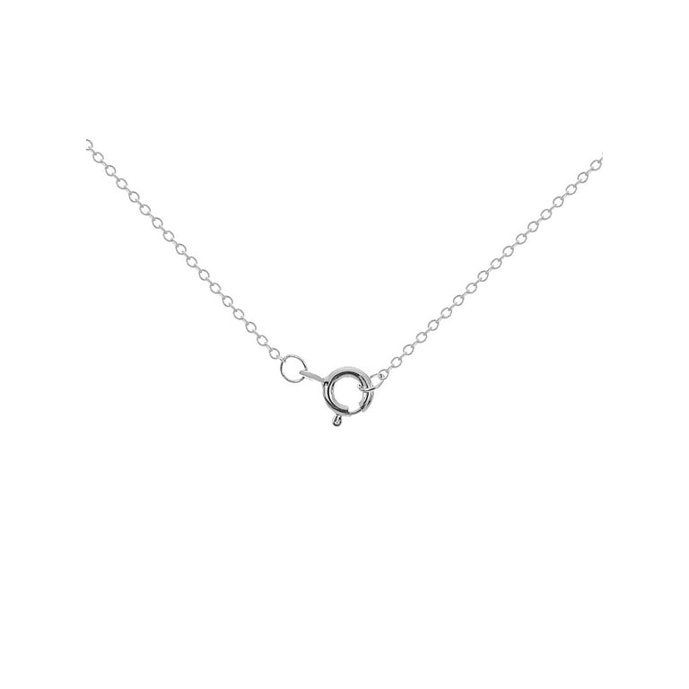 アクセサリー SILVER925 ANCHOR CHAIN NECKLACE Sterling Silver Diamond Cut Mini Anchor Chain Necklace, 24
