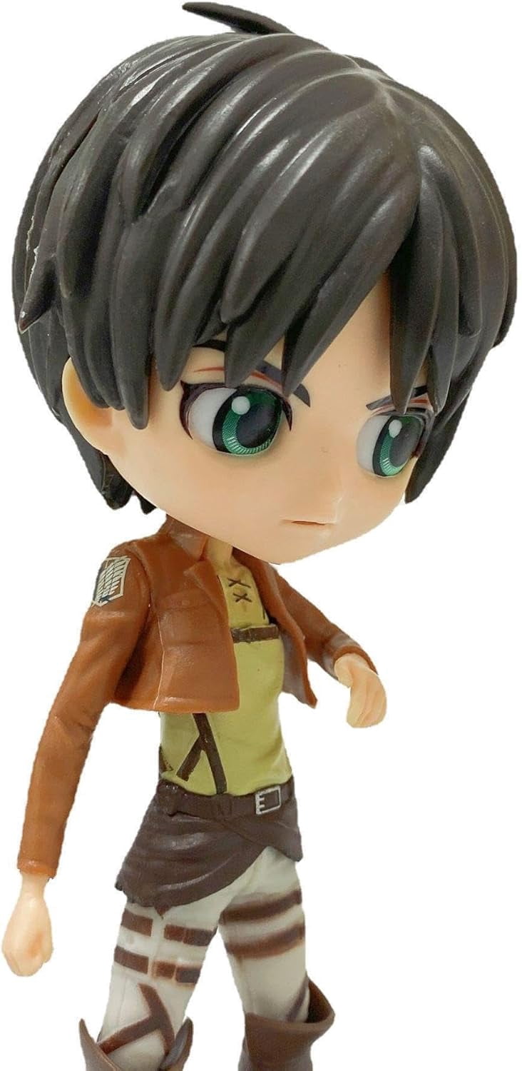 Newly Levi Ackerman Figure Mikasa Ackerman Figure Standing Q Version Big Head Anime Figures 14cm/5.5inch PVC Model Collectible for Anime Fans Gift (b)