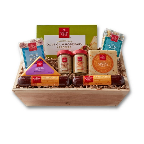 Hickory Farms Farmhouse Favorites Gift Basket, 9 Piece