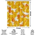 thumbnail image 6 of Fall Shower Curtain for Bathroom 72x84inches Orange Maple Leaves Shower Curtain Set with Hooks Autumn Yellow Leaves Waterproof Fabric Home Decor Shower Curtains, 6 of 6